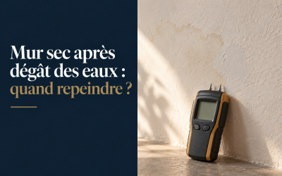 Mur sec après un dégât des eaux : quand repeindre ?